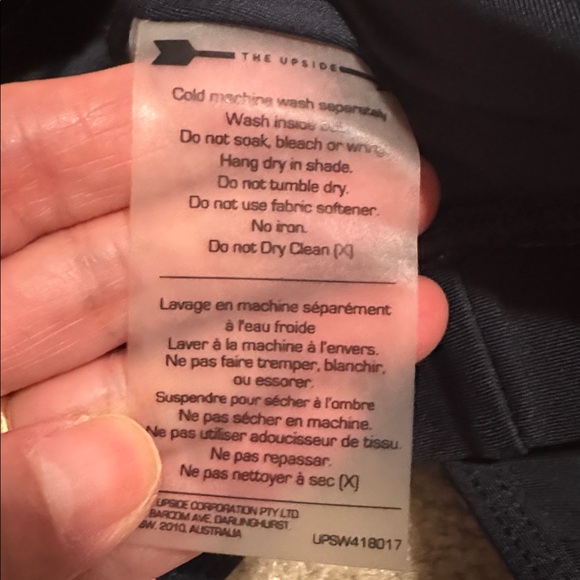 The Upside Good Dinosaur Anna Sports Bra Navy Mesh Racerback Medium Impact-8 - Picture 9 of 9